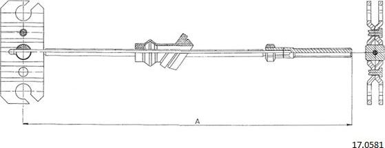Cabor 17.0581 - Трос, гальмівна система autozip.com.ua