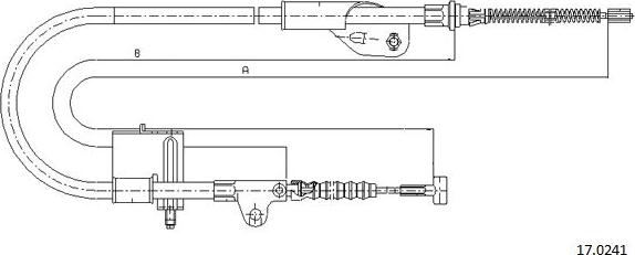 Cabor 17.0241 - Трос, гальмівна система autozip.com.ua
