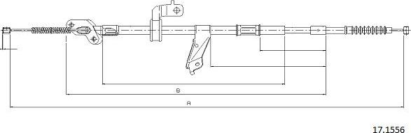 Cabor 17.1556 - Трос, гальмівна система autozip.com.ua
