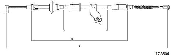 Cabor 17.3506 - Трос, гальмівна система autozip.com.ua