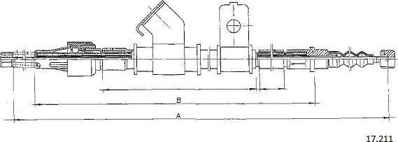 Cabor 17.211 - Трос, гальмівна система autozip.com.ua