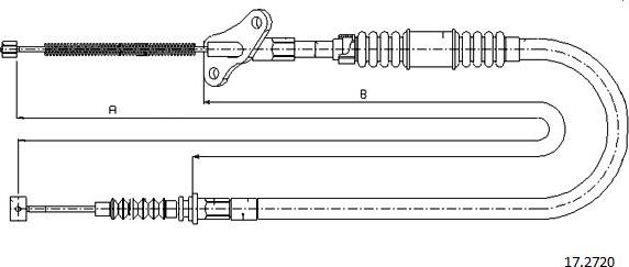 Cabor 17.2720 - Трос, гальмівна система autozip.com.ua