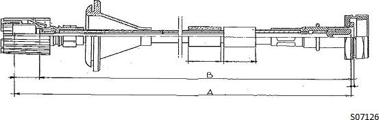 Cabor S07126 - Тросик спідометра autozip.com.ua