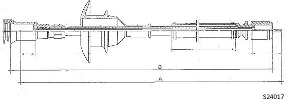 Cabor S24017 - Тросик спідометра autozip.com.ua