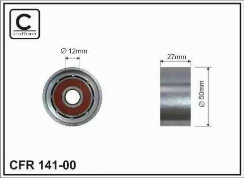 Caffaro 141-00 - Паразитний / Провідний ролик, зубчастий ремінь autozip.com.ua