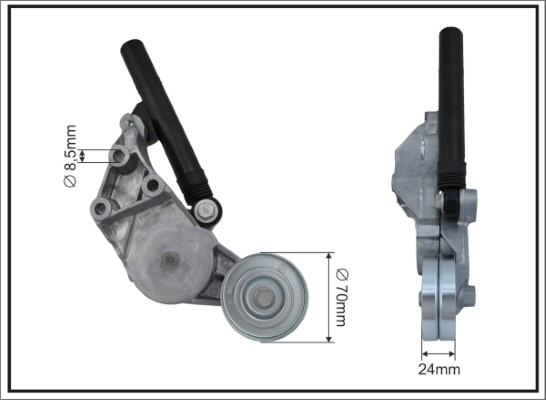 Caffaro 106698SP - Натягувач ременя, клинові зуб. autozip.com.ua