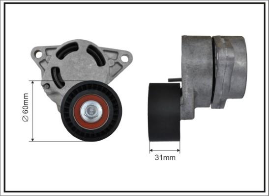 Caffaro 118700SP - Натягувач ременя, клинові зуб. autozip.com.ua