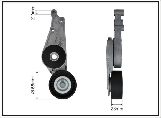 Caffaro 112000SP - Натягувач ременя, клинові зуб. autozip.com.ua