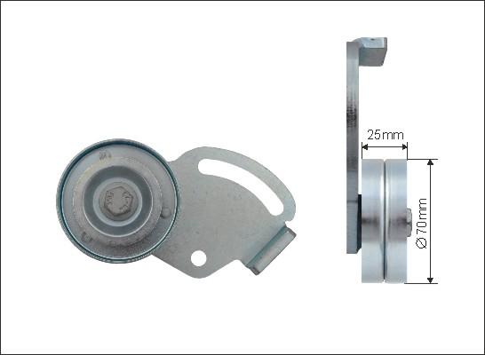 Caffaro 132-00 - Натягувач ременя, клинові зуб. autozip.com.ua