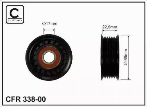 Magneti Marelli 331316171198 - Паразитний / провідний ролик, поліклиновий ремінь autozip.com.ua