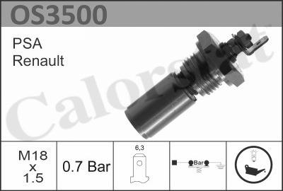 Calorstat by Vernet OS3500 - Датчик, тиск масла autozip.com.ua