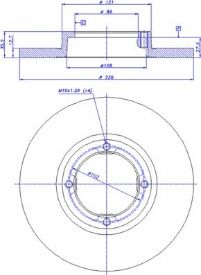 CAR 142.990 - Гальмівний диск autozip.com.ua