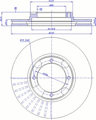 CAR 142.961 - Гальмівний диск autozip.com.ua