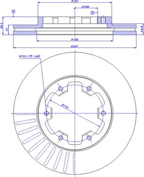 CAR 142.908 - Гальмівний диск autozip.com.ua