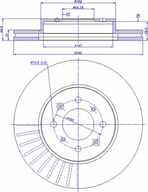 CAR 142.917 - Гальмівний диск autozip.com.ua