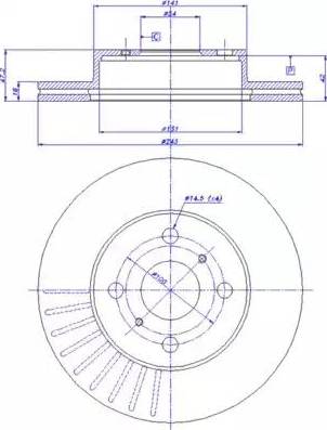 CAR 142.980 - Гальмівний диск autozip.com.ua