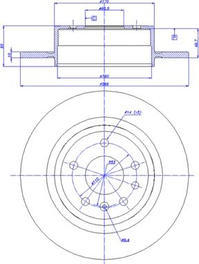 CAR 142.936 - Гальмівний диск autozip.com.ua