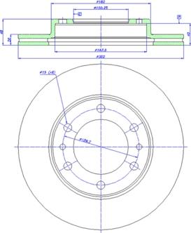 CAR 142.929 - Гальмівний диск autozip.com.ua