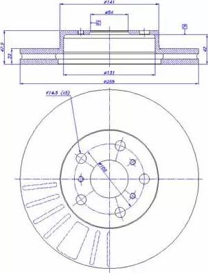 CAR 142.974 - Гальмівний диск autozip.com.ua