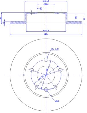 AUTOPART 569109 - Гальмівний диск autozip.com.ua