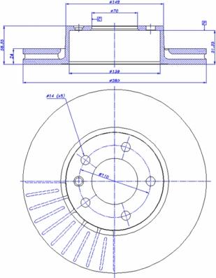 CAR 142.498 - Гальмівний диск autozip.com.ua