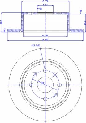 CAR 142.493 - Гальмівний диск autozip.com.ua