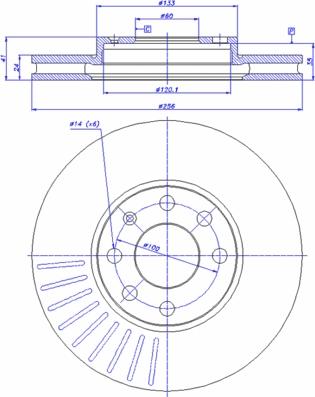 CAR 142.497 - Гальмівний диск autozip.com.ua