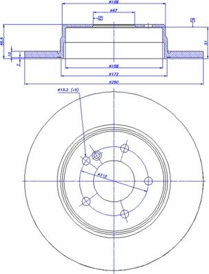 CAR 142.445 - Гальмівний диск autozip.com.ua