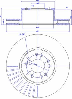 CAR 142.446 - Гальмівний диск autozip.com.ua