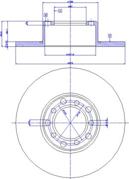 CAR 142.456 - Гальмівний диск autozip.com.ua