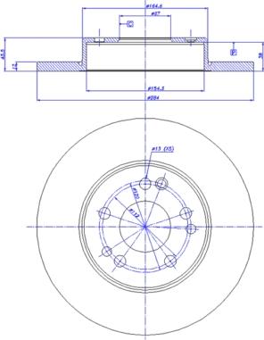 CAR 142.465 - Гальмівний диск autozip.com.ua