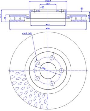 CAR 142.408 - Гальмівний диск autozip.com.ua