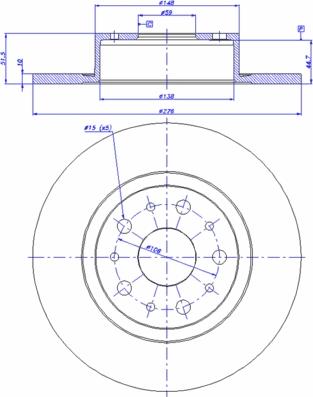 FOMAR Friction FO 2230 - Гальмівний диск autozip.com.ua