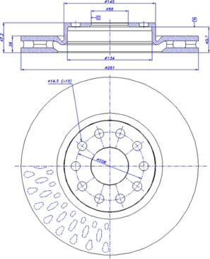 CAR 142.402 - Гальмівний диск autozip.com.ua