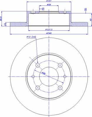 CAR 142.411 - Гальмівний диск autozip.com.ua