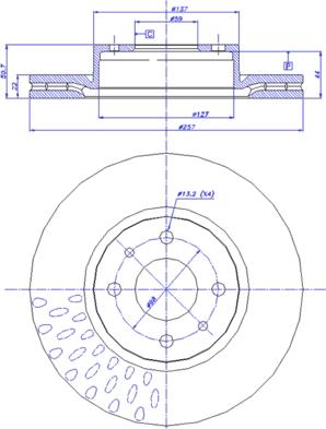 CAR 142.418 - Гальмівний диск autozip.com.ua