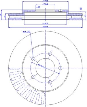 CAR 142.480 - Гальмівний диск autozip.com.ua