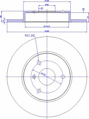 CAR 142.435 - Гальмівний диск autozip.com.ua