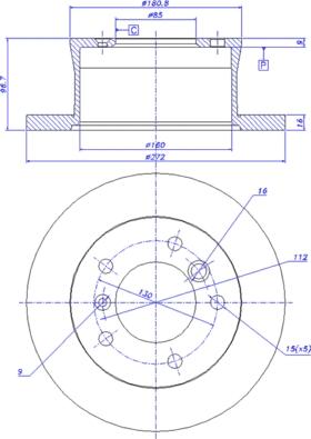 CAR 142.433 - Гальмівний диск autozip.com.ua