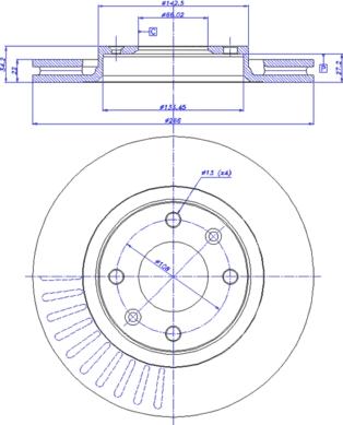 CAR 142.476 - Гальмівний диск autozip.com.ua