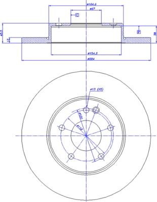 CAR 142.470 - Гальмівний диск autozip.com.ua