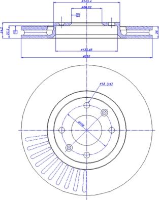 CAR 142.477 - Гальмівний диск autozip.com.ua