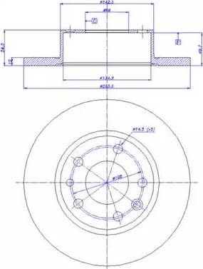 CAR 142.596 - Гальмівний диск autozip.com.ua