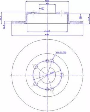 CAR 142.598 - Гальмівний диск autozip.com.ua