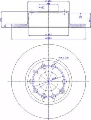 CAR 142.597 - Гальмівний диск autozip.com.ua