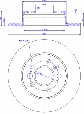 CAR 142.545 - Гальмівний диск autozip.com.ua