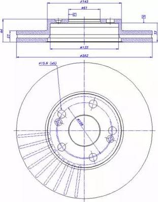 CAR 142.559 - Гальмівний диск autozip.com.ua