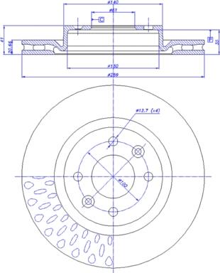 CAR 142.552 - Гальмівний диск autozip.com.ua