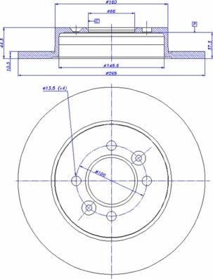 CAR 142.563 - Гальмівний диск autozip.com.ua