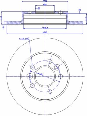 CAR 142.562 - Гальмівний диск autozip.com.ua